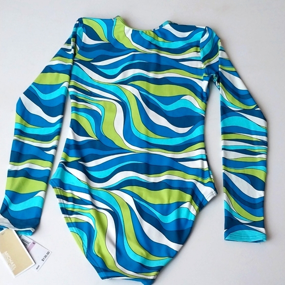 Michael Kors Swimsuit One Piece Board Rash Surf  NEW - Picture 5 of 6